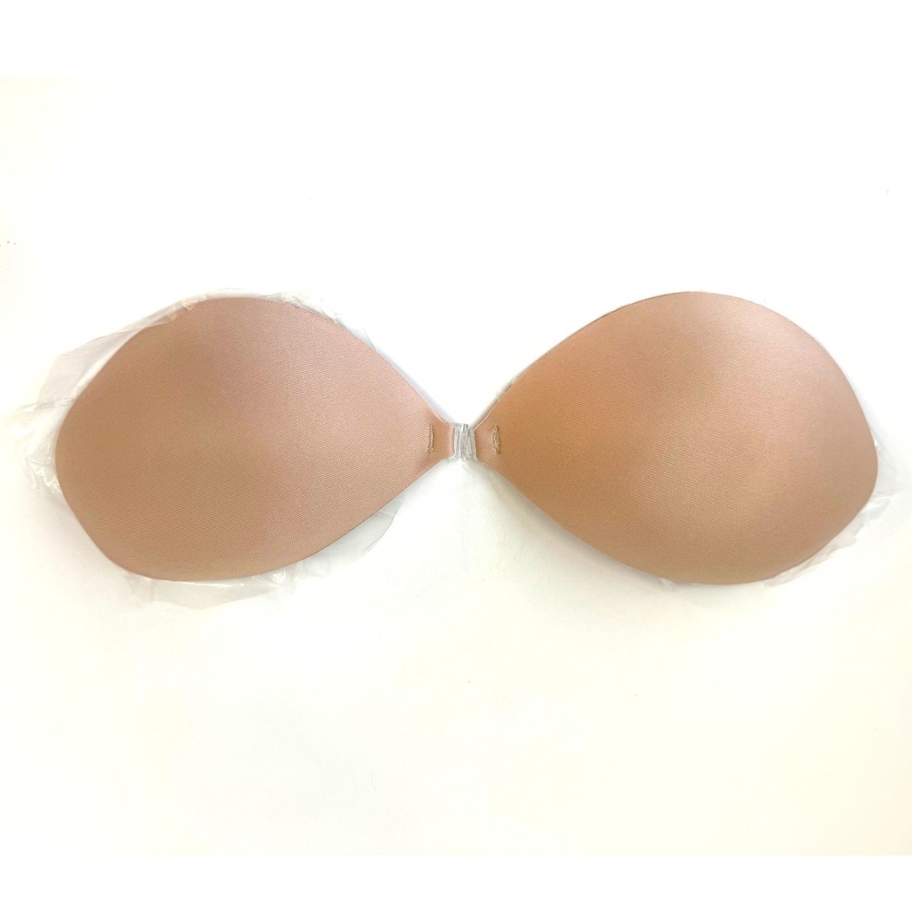 BOOMBA Sticky Bra Beige Size B Strapless Adhesive Silicone NEW open box